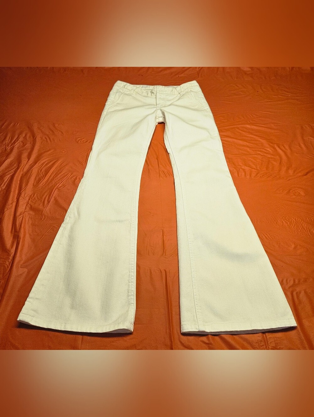 X2 Quality Denim Laboratory Express Size 0×30" Fit/Flare Y2K Low Rise Off White